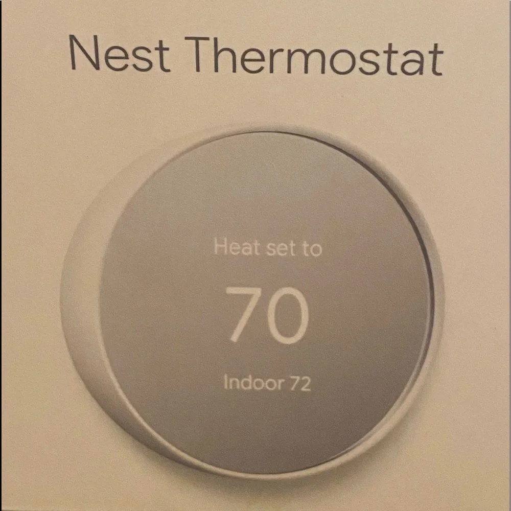 Google Nest Smart Thermostat in Snow NIB - Easy Install - Google Home - New